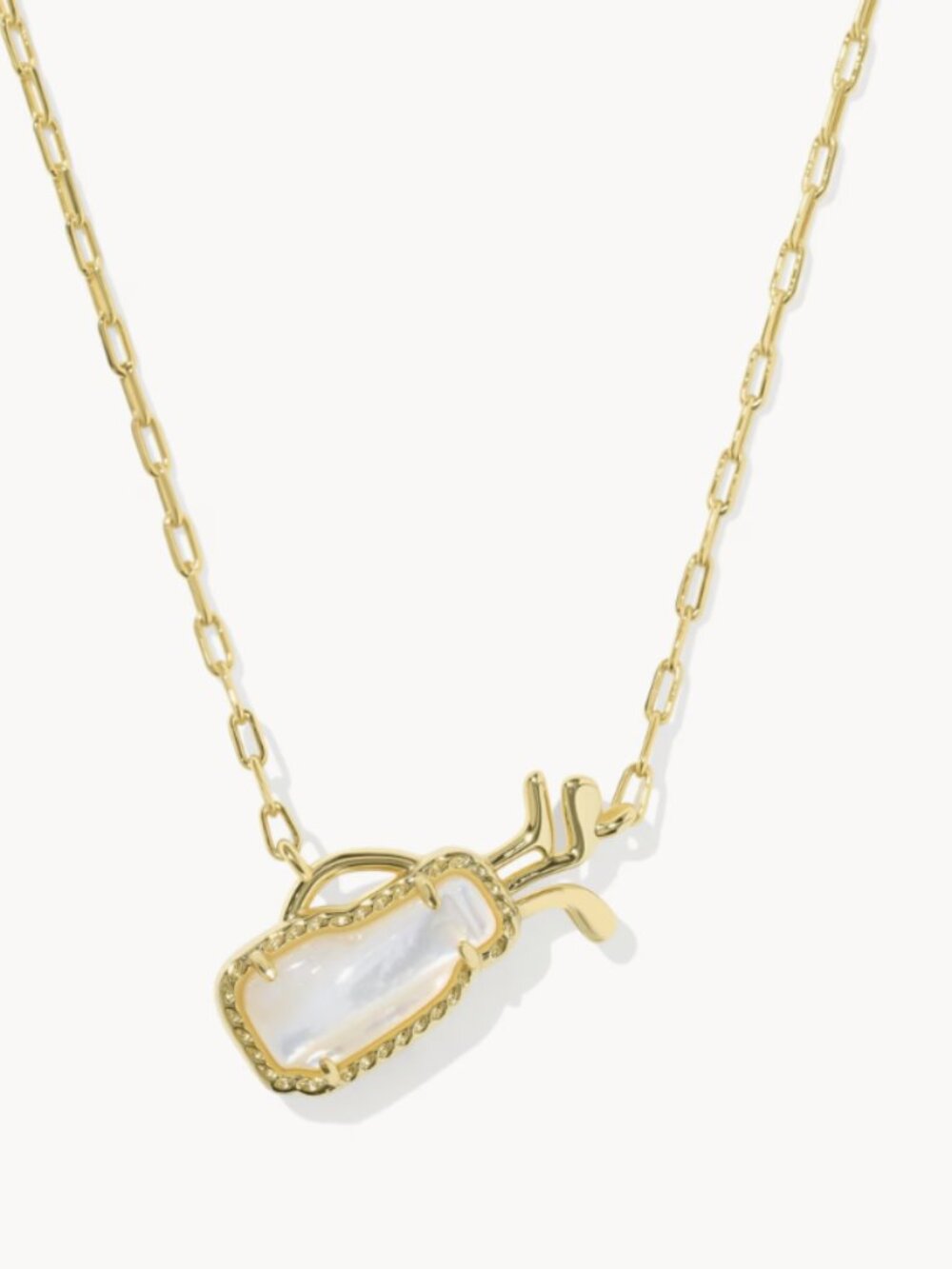 Kendra Scott Golf Gold Short Pendant Necklace